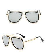 Phantom Stylish With UV Protected Unisex Sunglasses (6629-Gold-Grey)