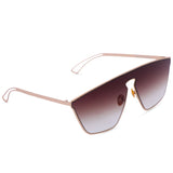 Muscle Unisex Sunglasses (66126-Grey-Gold)
