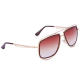 New Stylish Oversize Unisex Sunglasses (6629-Gold-Brown)