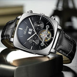 AILANG Mens Watch Automatic Chronograph Mechanical Skeleton Luxury wrist Watc For Men