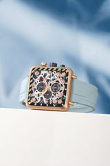 T5 Mens Watch Analog Chronograph Luxury with Grey Silicone Strap Wrist Watch For Men