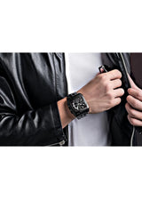 OVERFLY Megir Black Luxury Chronograph Watch For-Men(2018)