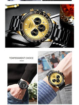 OVERFLY BIDEN Chronograph Luxury Men's Watch(NOW IN INDIA)-Blue Gold