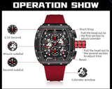 OVERFLY MINI FOCUS Mens Watch Analog Chronograph Luxury wrist Watch For Men