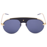 Diatona UV Protected Unisex Sunglasses(58JW013-Black-Gold)