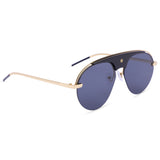 Diatona UV Protected Unisex Sunglasses(58JW013-Black-Gold)