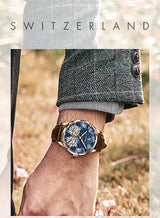 AILANG Mens Watch Automatic Chronograph Mechanical Skeleton Luxury wrist Watc For Men