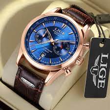 OVERFLY LIGE Analog Chronograph Watch For Men's-(89128-Blue)