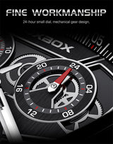 OVERFLY FOXBOX Analog Chronograph with Date Display Luxury Watch F or-Men (FB0026-Black)