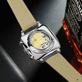 AILANG Mens Watch Automatic Chronograph Mechanical Skeleton Luxury wrist Watc For Men