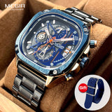 MEGIR Analog Chronograph Luxury Men's Watch (With Extra Nylon Stap)