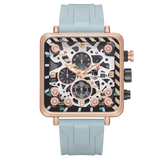 T5 Mens Watch Analog Chronograph Luxury Watch With Black Silicone Strap Wrist Watch For Men