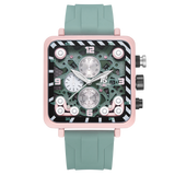 T5 Mens Watch Analog Chronograph Luxury Watch With Black Silicone Strap Wrist Watch For Men