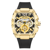 MEGIR Analog Chronograph with Date Display Military Analog Men's Watch(8112-Black-Gold)