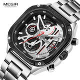 MEGIR Analog Chronograph Luxury Men's Watch (With Extra Nylon Stap)