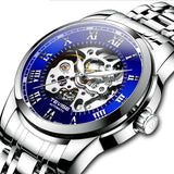 OVERFLY TEVISE Automatic Chronograph Luxury Watch for Men (9005-T-Blue)