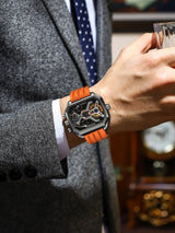 POEDAGAR Mens Dual Time Chronograph Luxury Watch Wrist Watch For Men Analog-Digital Watch