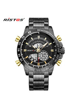 RISTOS Black Analog Digital Chronograph Watch for - Men - 9339