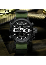 OVERFLY Analog Digital Chronograph Dual Time watch For-Men (NOW IN INDIA) MEGALITH 8051 Black-Green