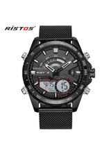 Ristos Black Analog Chronograph Digital Dual Time Watch For Men Ristos 61