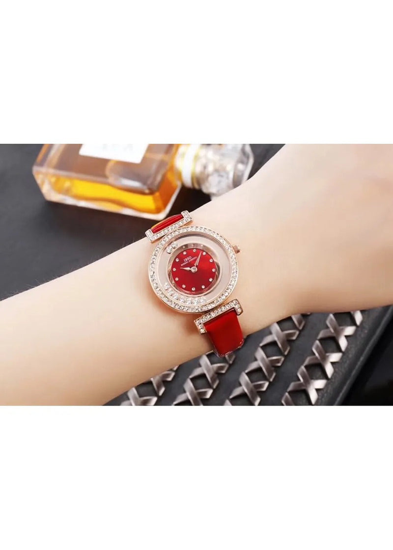 IBSO B2360L Red Studs Dial Watch For-Ladies (NOW IN INDIA)