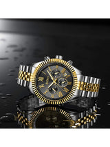 OVERFLY BIDEN Chronograph Luxury Men's Watch(NOW IN INDIA)(BD-0315-Two Tone)