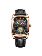 OVERFLY LIGE Automatic Mechanical Unique Dial Luxury Men's Watch (NOW IN INDIA)8949-Black-RG