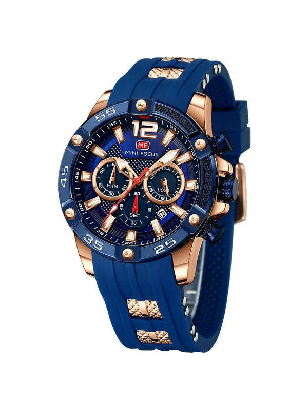 OVERFLY MINI FOCUS Sports Chronograph  Men's Watch(349-Blue)