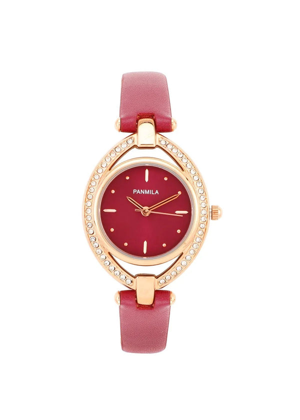 PANMILA P0228M-Red-Gold Analog Watch For-Men