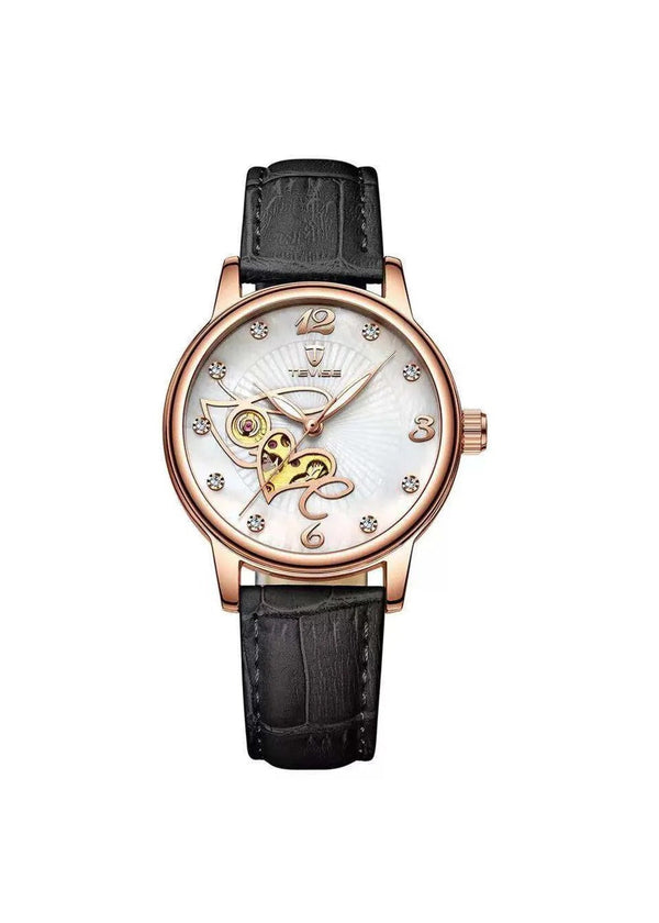 TEVISE Automatic Mechanical Skeleton Luxury Watch For Ladies