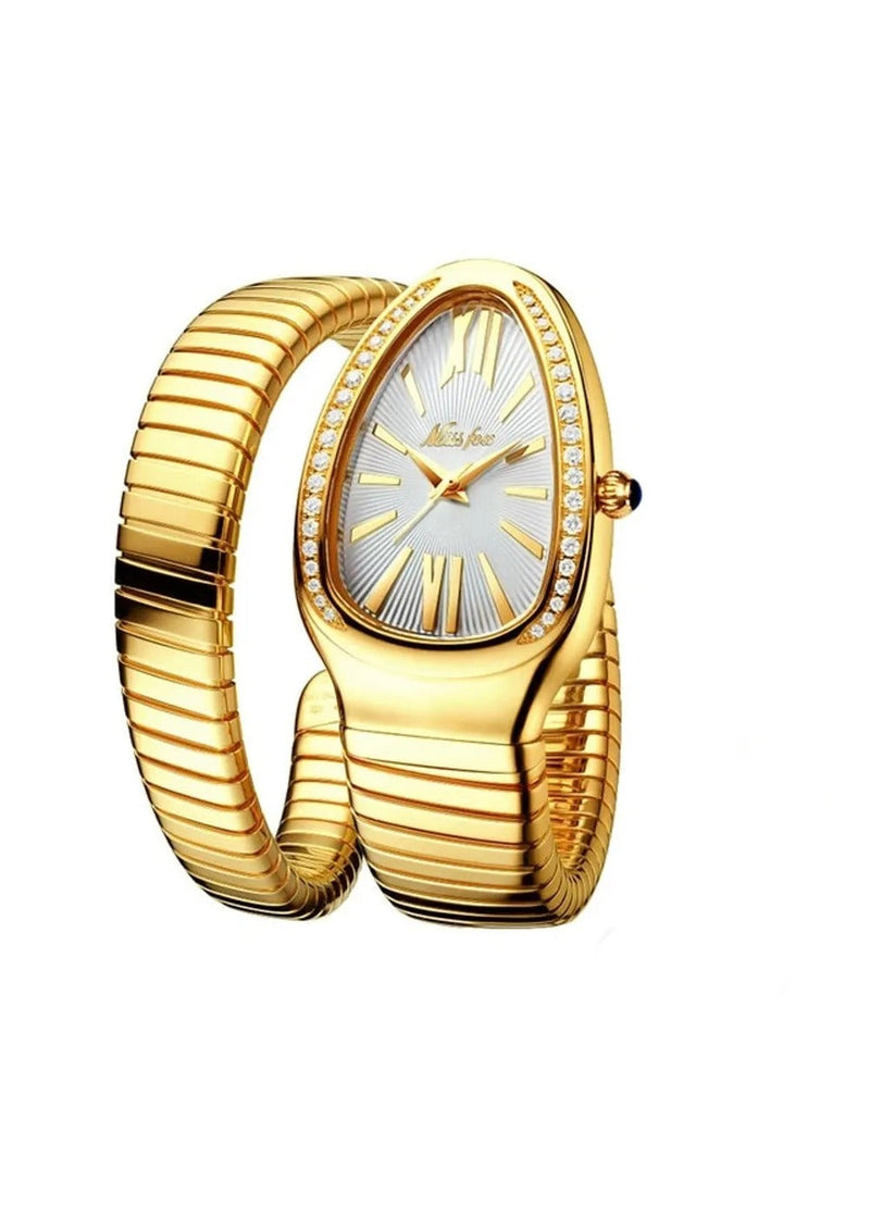 OVERFLY MISSFOX Snake Shape Luxury Wrist Watch For Women (NOW IN INDIA)